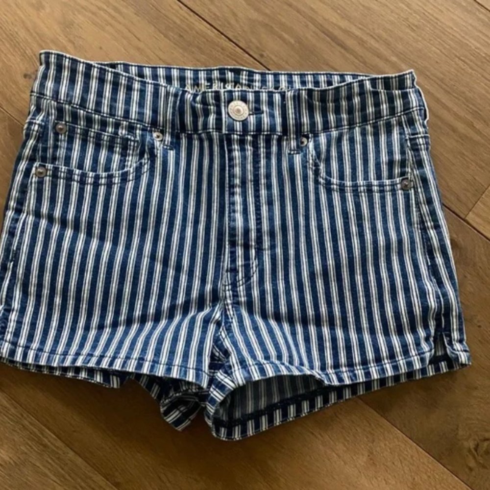 American Eagle Jean Shorts - Striped